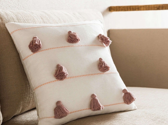 Μαξιλαροθήκη Διακοσμητική Pomy Clay Pink 188/08 Gofis Home 43X43 100% Βαμβάκι