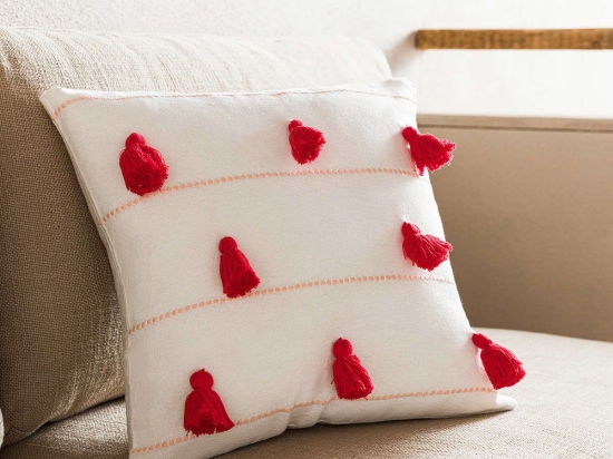 Μαξιλαροθήκη Διακοσμητική Pomy Red 188/02 Gofis Home 43X43 100% Βαμβάκι