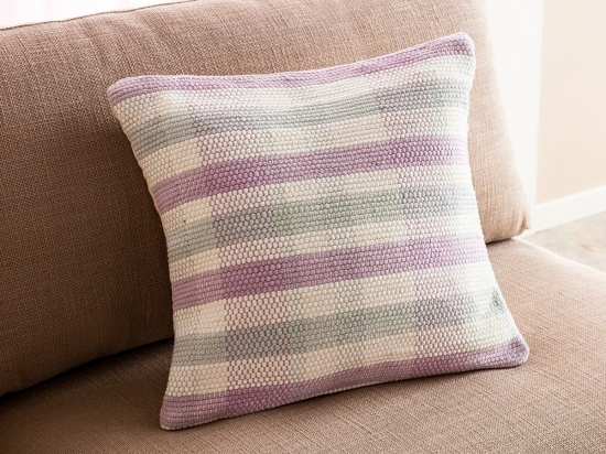 Μαξιλαροθήκη Διακοσμητική Tic-Tac-Toe 477/20 Lila Gofis Home 43X43 43x43cm 100% Βαμβάκι
