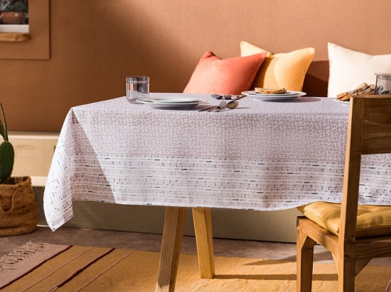 Τραπεζομάντηλο Yvonne 364/06 Beige Gofis Home 135X180cm Πολυέστερ