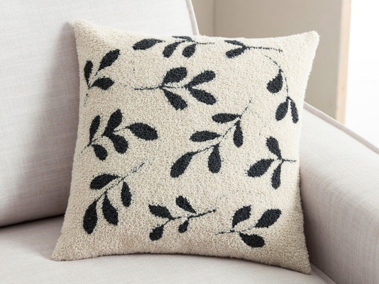 Μαξιλαροθήκη Διακοσμητική Herbal 705/ 05 Ecru-Dark Khaki Gofis Home 43X43 Ακρυλικό-Πολυέστερ