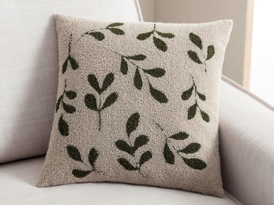 Μαξιλαροθήκη Διακοσμητική Herbal 705/ 06 Beige-Pine Green Gofis Home 43X43 Ακρυλικό-Πολυέστερ