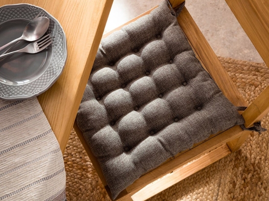 Μαξιλάρι Καρέκλας Hygg 213/ 14 Grey Gofis Home 40Χ40 40x40cm Πολυέστερ