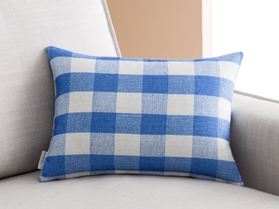 Μαξιλαροθήκη Διακοσμητική Cubic 589/ 01 Blue Gofis Home 30Χ45 Βαμβάκι-Πολυέστερ