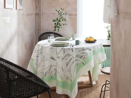 Τραπεζομάντηλο Bree 620 White-Grey Gofis Home 145Χ220 Βαμβάκι-Πολυέστερ