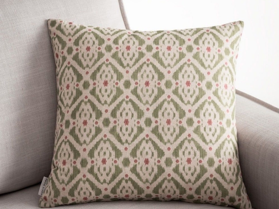 Μαξιλαροθήκη Διακοσμητική 622 Green-Ecru Gofis Home 43X43 Βαμβάκι-Λινό