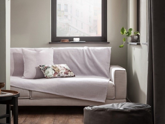 Ριχτάρι 421 20 Lilac Gofis Home Τετραθέσιο 180x350cm Ακρυλικό-Πολυέστερ