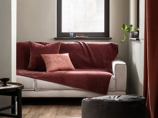Ριχτάρι 421 51 Pomegranate Gofis Home Πολυθρόνα 180x180cm Ακρυλικό-Πολυέστερ