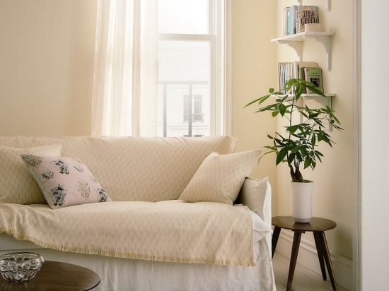 Ριχτάρι Fianna 328/04 Pollen Yellow Gofis Home Πολυθρόνα 180x180cm Βαμβάκι-Πολυέστερ