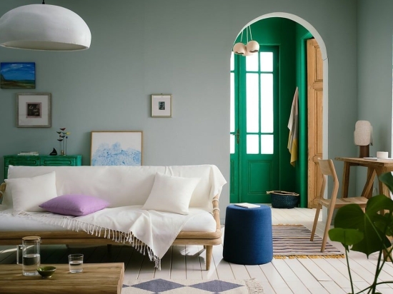 Ριχτάρι Eartha 372/16 Cloud White Gofis Home Τριθέσιο 180x310cm 100% Βαμβάκι