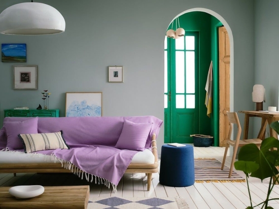 Ριχτάρι Eartha 372/19 Lilac Gofis Home Διθέσιο 180x250cm 100% Βαμβάκι