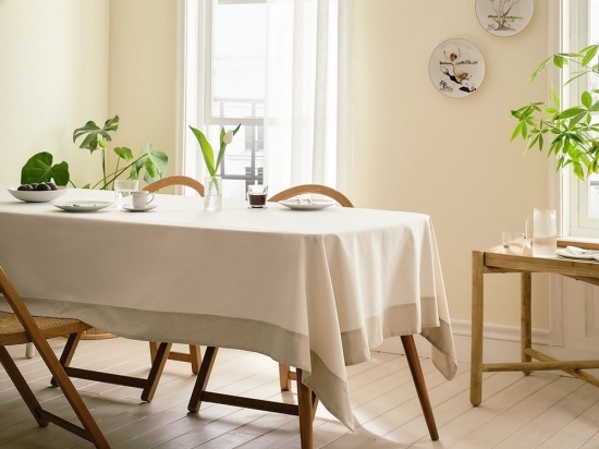 Τραπεζομάντηλο Norah 370/05 Off White Gofis Home 135X180cm Βαμβάκι-Πολυέστερ