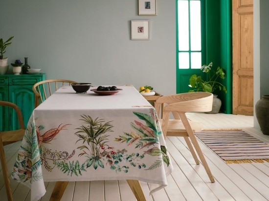 Τραπεζομάντηλο Birdie 562 Multi Gofis Home 145X145 Βαμβάκι-Πολυέστερ
