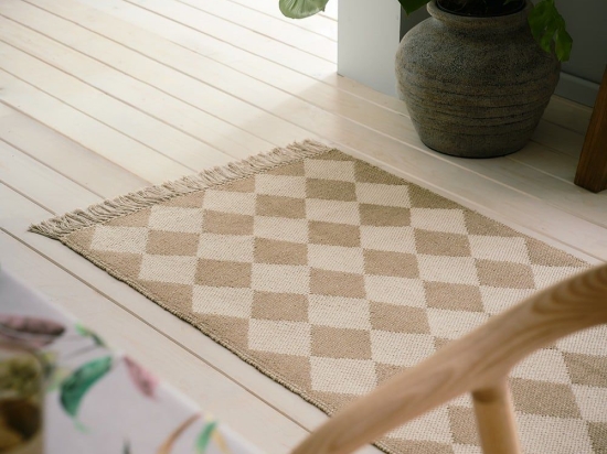 Χαλάκι Κουζίνας 515 70x140cm Beige Gofis Home 70X140cm Βαμβάκι,Jute