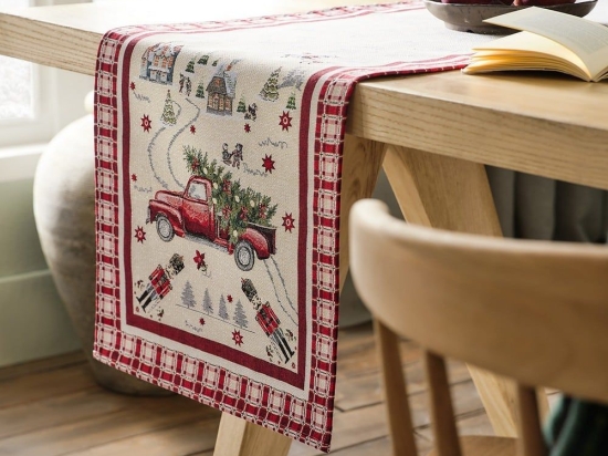 Runner Χριστουγεννιάτικο 420 Beige-Red Gofis Home 42x140