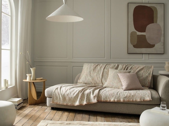 Ριχτάρι Livia 408/05 Beige-Salmon Gofis Home Διθέσιο 180x250cm Ακρυλικό,Βαμβάκι, Polyester