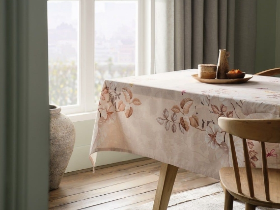 Τραπεζομάντηλο Posey 739 Beige Gofis Home 145X180 Βαμβάκι-Πολυέστερ