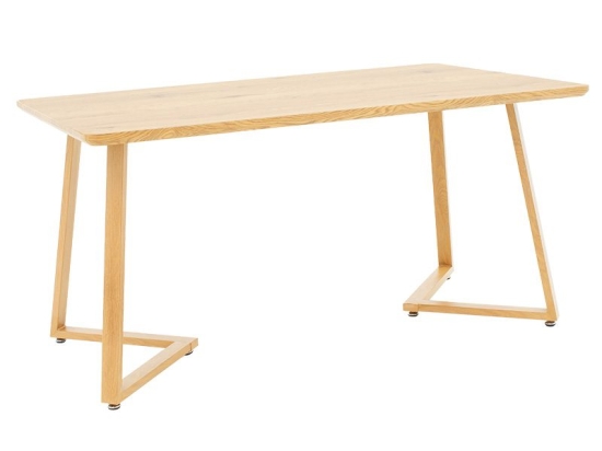 Tραπέζι Garren pakoworld MDF φυσικό 150x90x75εκ
