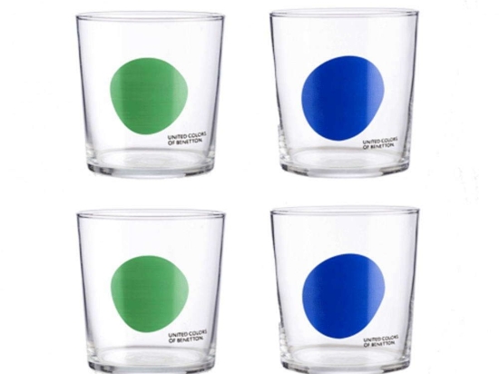 Ποτήρι Νερού Addige (Σετ 4Τμχ) 20.21.0520 330ml Multi Benetton Γυαλί