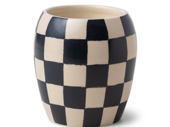 Κερί Σόγιας Αρωματικό Checkmate Black Fig And Olive 311gr Σε Κεραμικό Δοχείο 10x10,5cm Paddywax Κερί Σόγιας