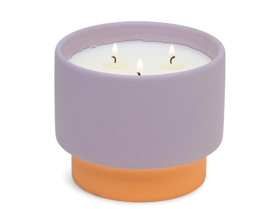 Κερί Σόγιας Αρωματικό Color Block Violet And Vanilla 453gr Σε Μεγάλο Κεραμικό Δοχείο Paddywax Κερί Σόγιας