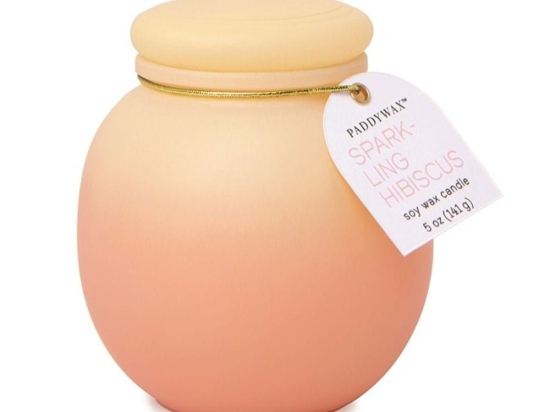 Κερί Σόγιας Αρωματικό Orb Σε Γυάλινο Δοχείο Sparkling Hibiscus 141gr 7,5x8cm Paddywax Κερί Σόγιας