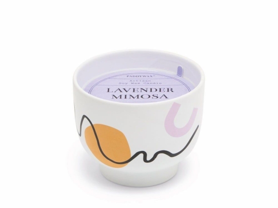 Κερί Σόγιας Αρωματικό Wabi Sabi Lavender Mimosa 340gr Paddywax Κερί Σόγιας