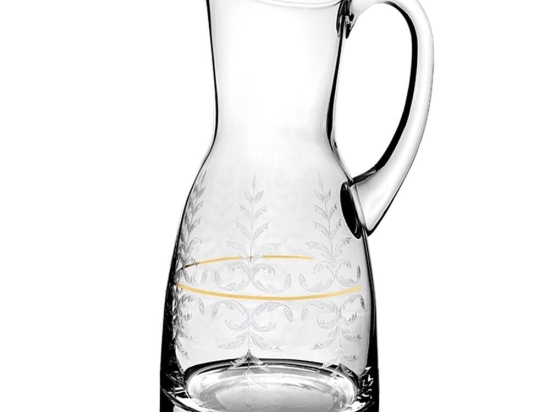 Κανάτα Κρυστάλλινη CLX105709409 1500ml Clear-Gold Βοημίας Κρύσταλλο
