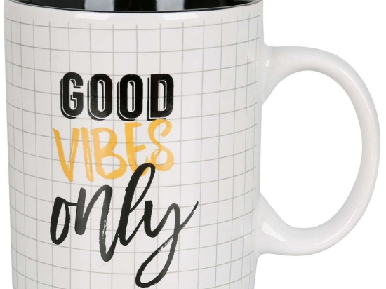 Κούπα Good Vibes SR00530900 310ml Multi Sitram Πορσελάνη