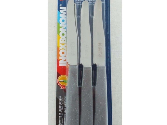 Μαχαίρια Grizio Pietra (Σετ 6Τμχ) BM30006008 Grey Inoxbonomi Ανοξείδωτο Ατσάλι