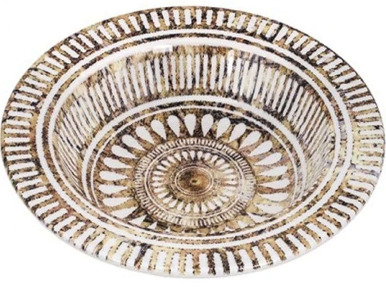 Πιάτο Βαθύ Ethnic PS176BZ0222 22cm Multi Oriana Ferelli® Πορσελάνη