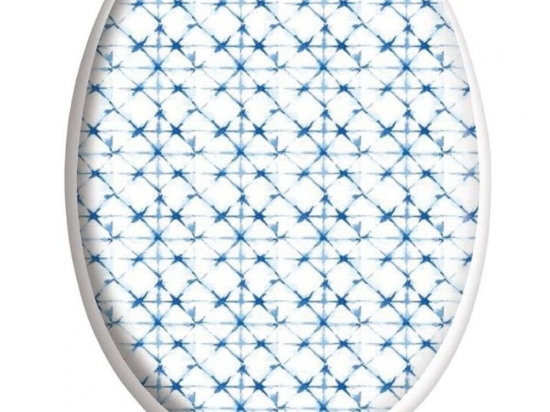 Καπάκι Λεκάνης Soft Close AX00004621 White-Blue Arvix Πλαστικό