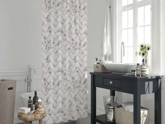 Κουρτίνα Μπάνιου Nuova BTLJK005705 180x200cm Multi Max Home 180Πx200Υ Πολυέστερ