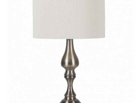 Φωτιστικό Επιτραπέζιο LK20632000 46cm 1xE27 60W Silver-White Oriana Ferelli®