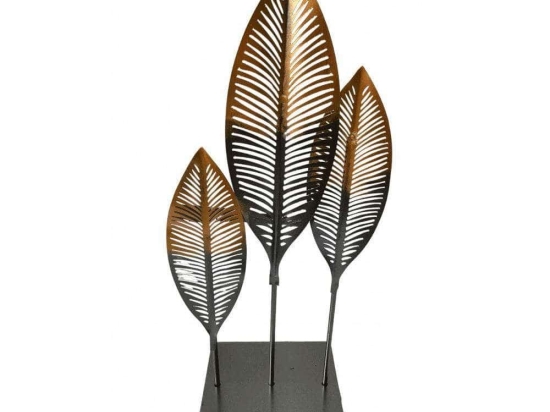 Διακοσμητικό Επιτραπέζιο HC22201237 37cm Black-Gold Oriana Ferelli® Μέταλλο