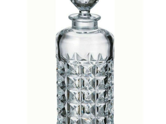 Καράφα Ουίσκι Με Πώμα Diamond CTB03102300 650ml Clear Κρύσταλλο