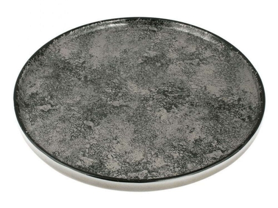 Πιάτο Ρηχό Vertical PR182743622 Φ22cm Grey Oriana Ferelli® Πορσελάνη