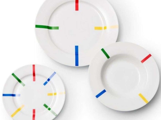 Πιάτα Φαγητού Benetton (Σετ 12Τμχ) BGBE000858 Multi Bergner 12 τμχ Πορσελάνη