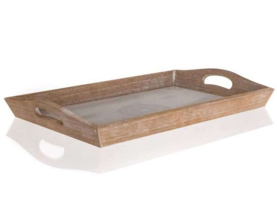 Δίσκος Σερβιρίσματος Rustin BQ63917558 40x26cm Natural-White Banquet Mdf