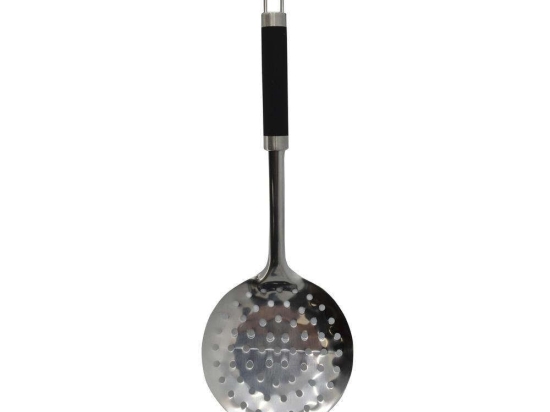 Κουτάλα Τρυπητή Ανοξείδωτη 793426 34x11cm Silver-Black Ankor Ανοξείδωτο Ατσάλι