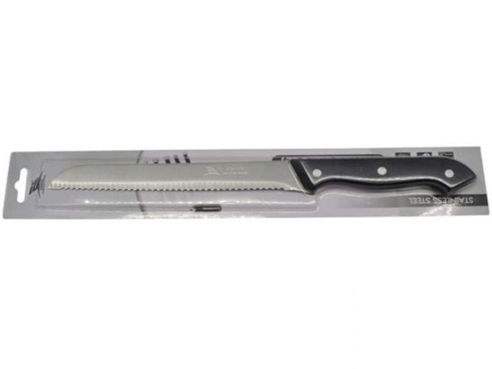 Μαχαίρι Ψωμιού 815869 33cm Inox-Black Ankor Ανοξείδωτο Ατσάλι