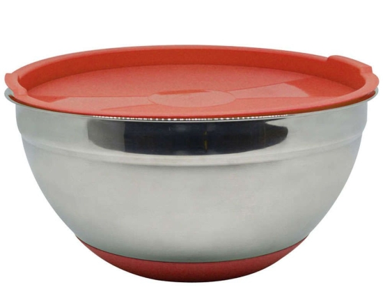 Δοχείο Φαγητού - Μπωλ 809578 2,5lt Inox-Red Ankor Ατσάλι,Πλαστικό