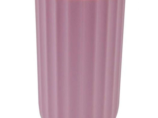 Ποτηροθήκη Ριγέ ST34528 7,5x7,5x11,5cm Pink Ankor Πλαστικό