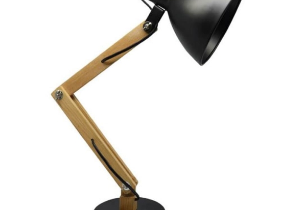 Φωτιστικό Επιτραπέζιο 814947 34x15x55cm 1xE27 25W Black-Natural Ankor