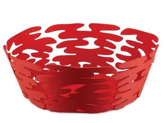 Φρουτιέρα - Ψωμιέρα Barket BM10/21 R Φ21x10cm Μεταλλική Red Alessi Μέταλλο