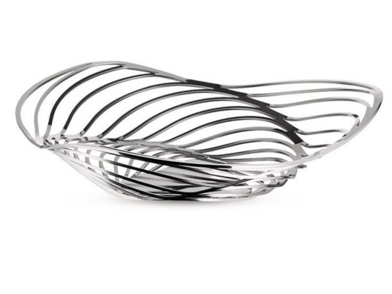Φρουτιέρα Trinity ACO02 Φ26x7cm Από Ανοξείδωτο Ατσάλι Silver Alessi Metal