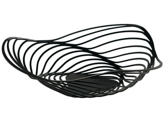 Φρουτιέρα Trinity ACO02 B Φ26x7cm Μεταλλική Black Alessi Μέταλλο