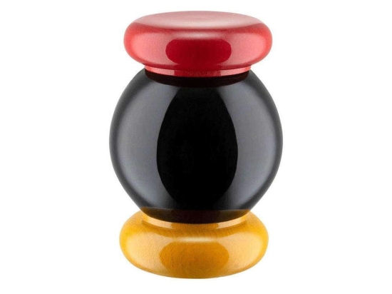 Αλατιέρα ES18 Φ7x11cm Black-Multi Alessi Ξύλο
