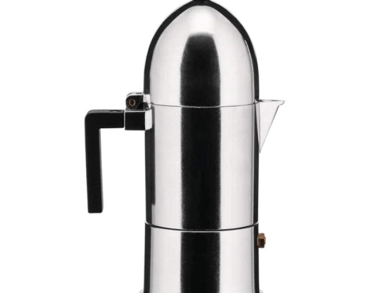 Καφετιέρα Espresso La Cupola A9095/1 B 70ml Silver-Black Alessi Αλουμίνιο
