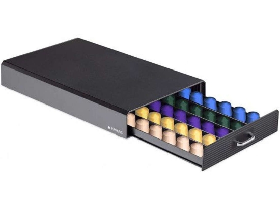 Κουτί Αποθήκευσης 47364.03 Για Κάψουλες Nespresso Black Navaris Πολυρεσίνη